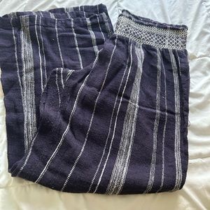 Blue/White Boho festival pants